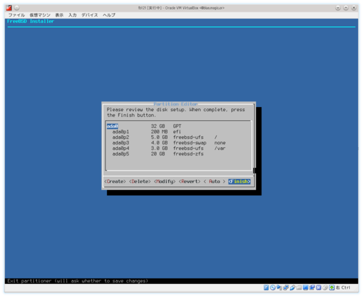 partition added (zfs)