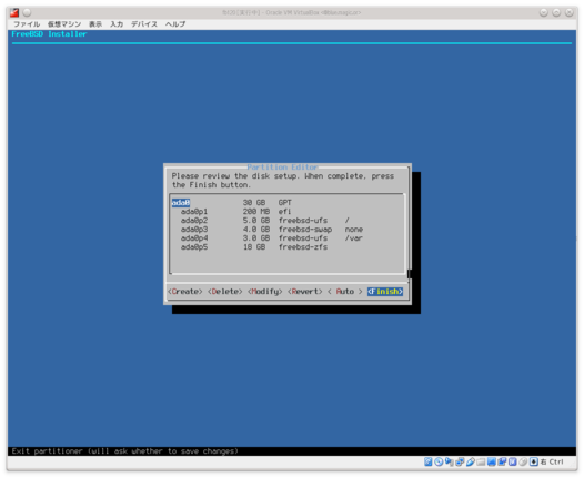 partition added (zfs)