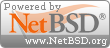 Powered by NetBSD logo