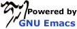 Powered by GNU Emacs logo