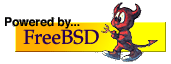 Powered by FreeBSD logo